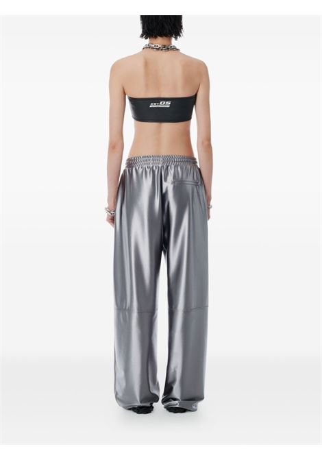 Silver satin-finish trousers Alexander wang - women ALEXANDER WANG | 4CC3254923041